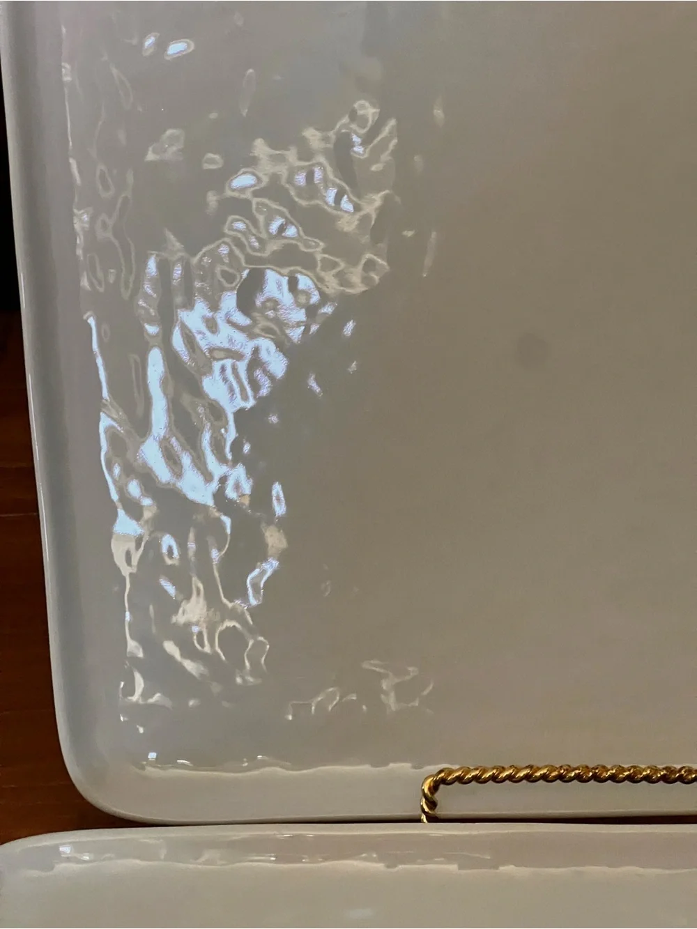 4 Crate & Barrel Dinner Plates Mercer White 10” Square Hammered Textured New